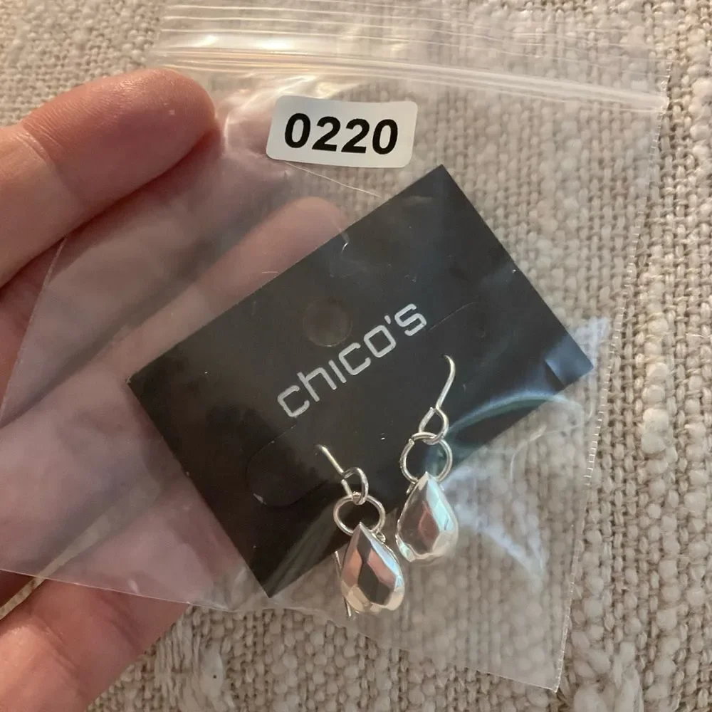 0220-Chico's Silver Dangle Earrings